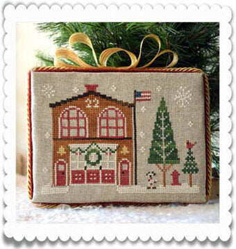 Firehouse Hometown Holiday Cross Stitch Chart by Little House Needleworks