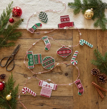 Festive Garland Cross Stitch Chart by Haystack Stitching