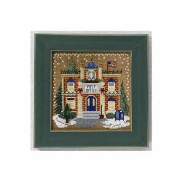 Post Office Beaded Cross Stitch Kit Buttons and Beads by Mill Hill