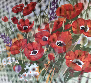 Poppies Tapestry Canvas by Grafitec 10.388
