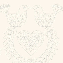 Sashiko Christmas Stocking Panel by Devonstone
