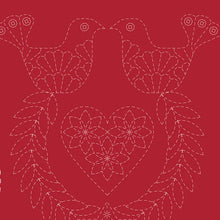 Sashiko Christmas Stocking Panel by Devonstone
