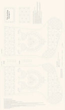Sashiko Christmas Stocking Panel by Devonstone