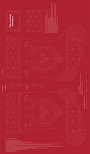 Sashiko Christmas Stocking Panel by Devonstone