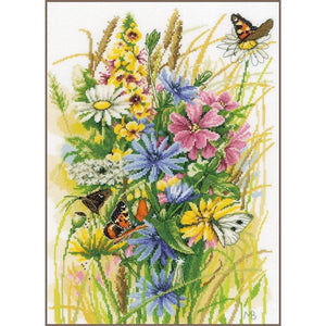 Wildflower Rest Stop Counted Cross Stitch Kit by Lanarte - PN0197261