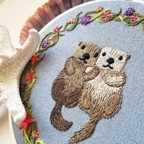 Otterly Adorable Embroidery Kit by Jessica Long