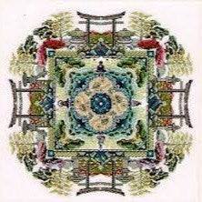 Japanese Moss Garden Cross Stitch Chart by Chatelaine
