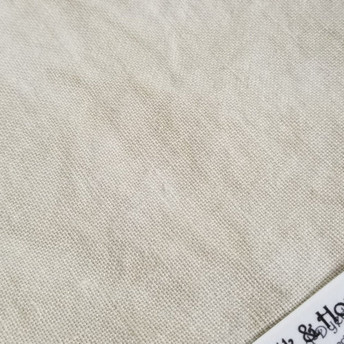 32CT Fiber On A Whim Hand Dyed Belfast Linen Fat Half Yard Milk and Honey