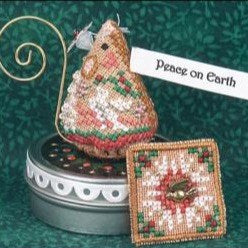 Gingerbread Peace Mouse on a Tin Limited Edition Series 3 from Just Nan