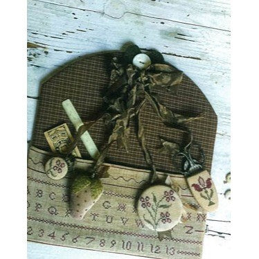 Redwork Stitching Pocket and Chatelaine Cross Stitch Chart by Stacy Nash Primitives