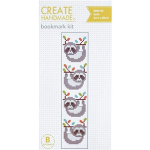 Sloth Bookmark Cross Stitch Kit by Create Handmade