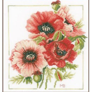 Anemone Bouquet Counted Cross Stitch Kit by Lanarte PN-0157496