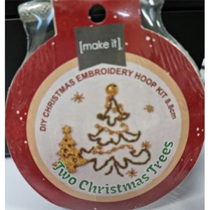 DIY Christmas Embroidery Hoop Kit by Make It