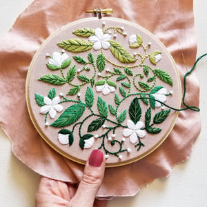 Blissful Blooms Embroidery Kit by Jessica Long