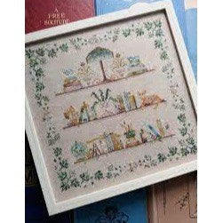 In the Library Cross Stitch Chart by Mojo Stitches