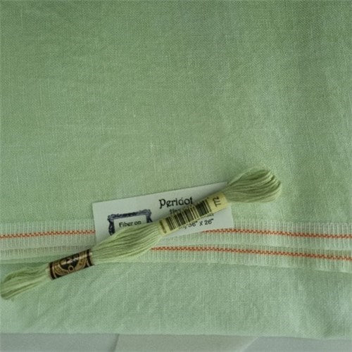 36CT Fiber On A Whim Hand Dyed Edinburgh Linen Fat Half Yard Peridot