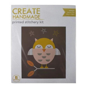 Nature Owl Stitchery Kit by Create Handmade