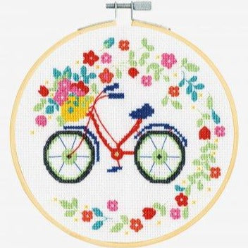 Bicycle Cross Stitch Kit by DMC