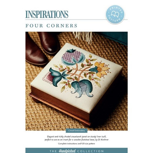Four Corners Crewel Embroidery Pattern by Di Kirchner (From the Handpicked Collection by Inspirations)