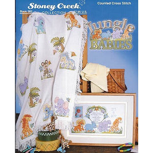 Jungle Babies Cross Stitch Book by Stoney Creek