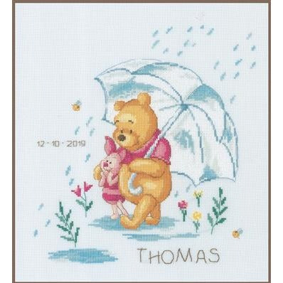 Winnie in the Rain Disney Cross Stitch Kit by Vervaco - PN0172703