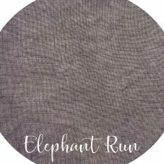 36CT Fox and Rabbit Hand Dyed linen Elephant Run Fat Half Yard