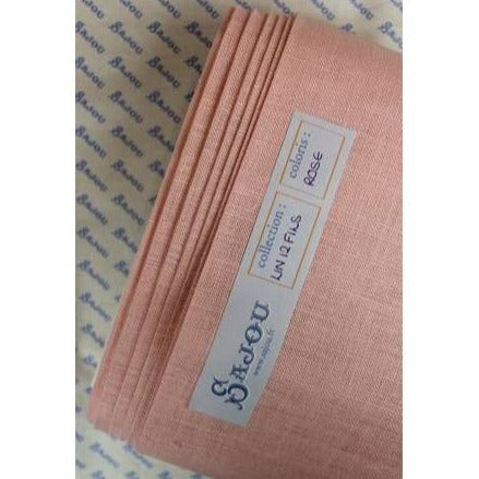 30CT Sajou Linen Pink Fat Quarter