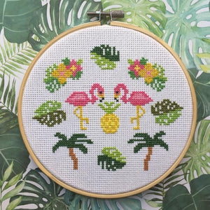 Tropical Cross stitch kit by Spot Colors