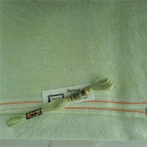 32CT Fiber On A Whim Hand Dyed Belfast Linen Fat Half Yard Peridot