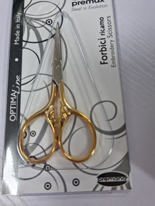 Premax 3.5"  Gold Embroidery Scissors F11170312D