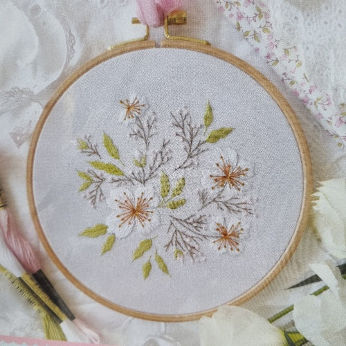 Almond Blossom Embroidery Kit by Tamar Nahir-Yanai