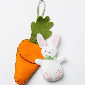 Bunny in Carrot Bed Felt Craft Kit by Corinne Lapierre