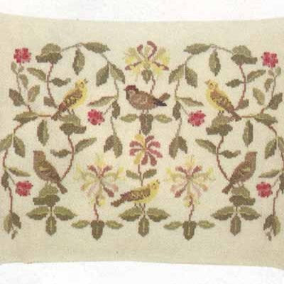 Honeysuckle and Birds by Chritiane Haek (Danish Handcraft Guild)