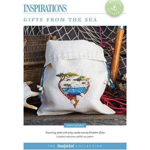 Gifts from the Sea Drawstring Bag Embroidery Pattern by Elisabetta Sforza