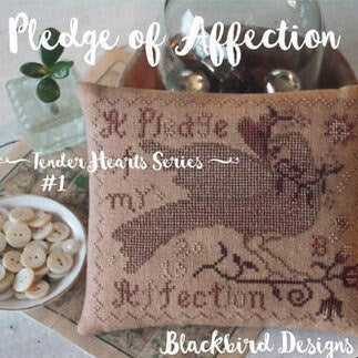 Pledge of Affection Cross Stitch Chart by Blackbird Design