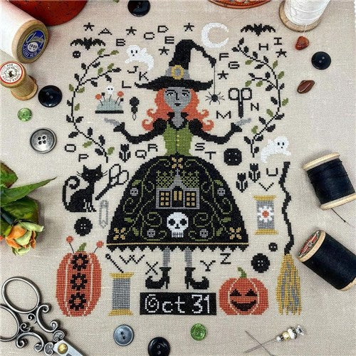 Stitch Witch Cross Stitch Chart by Tiny Modernist