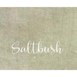 32CT Fox and Rabbit Hand Dyed linen Saltbush Fat Half Yard