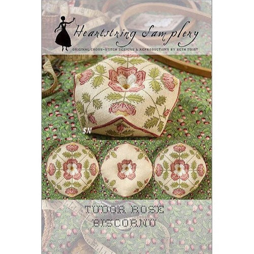 Tudor Rose Biscornu Cross Stitch Chart by Heartstring Samplery