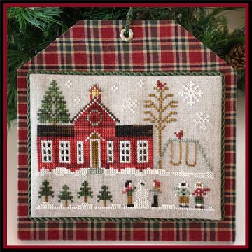Schoolhouse Hometown Holiday Cross Stitch Charts by Little House Needleworks