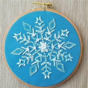 Snowflake Sampler Embroidery Kit by Jessica Long
