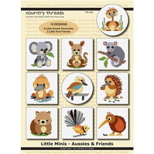 Little Minis - Aussies & Friends Cross Stitch Chart by Country Threads