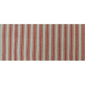 Towel Ticking Strip Red and White 40cm wide