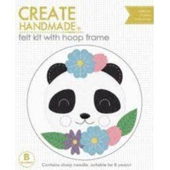 Panda Felt Kit  with Hoop by Create Handmade
