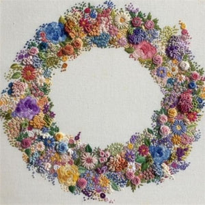 Joy of Flowers Embroidery Kit by Roseworks Designs