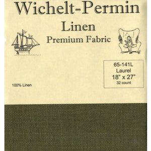 32CT Linen Wichelt-Permin Fat Quarter Laurel Prepackaged