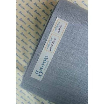 30CT Sajou Linen Jeans Blue Fat Quarter