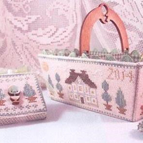 Green Days Sewing Basket by Mani di Donna