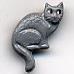 Susan Clarke Charm 226 Brown Cat