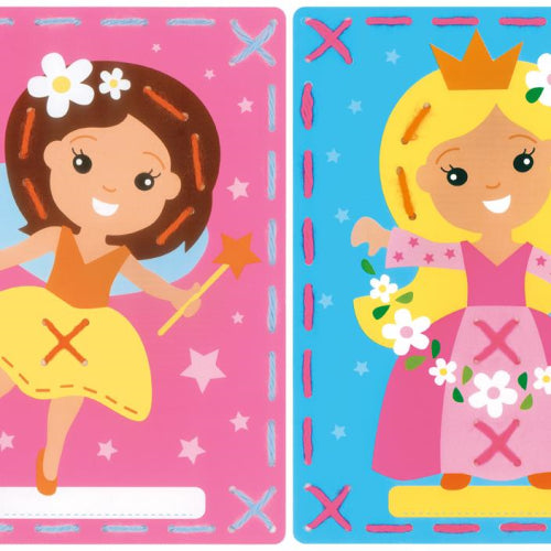 I Stitch Fairy and Princess Embroidery Card Set of 2 by Vervaco