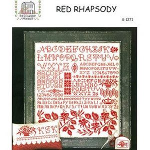Red Rhapsody Cross Stitch Chart by Rosewood Manor